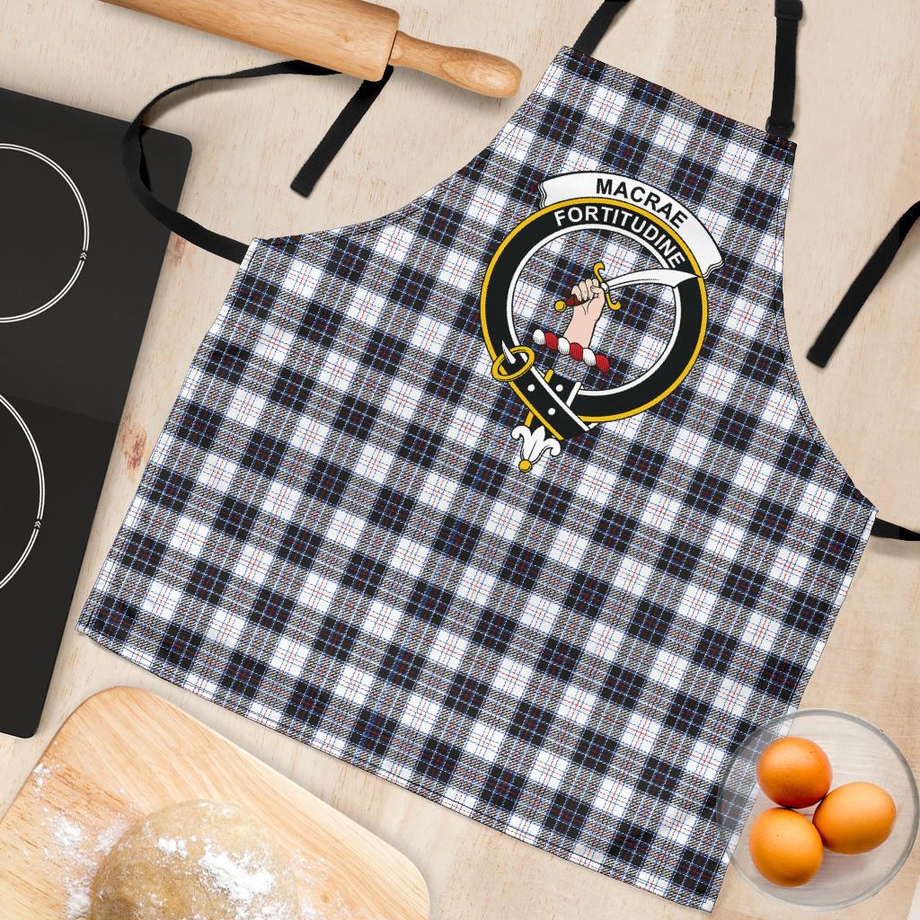 MacRae Dress Modern Tartan Clan Crest Apron