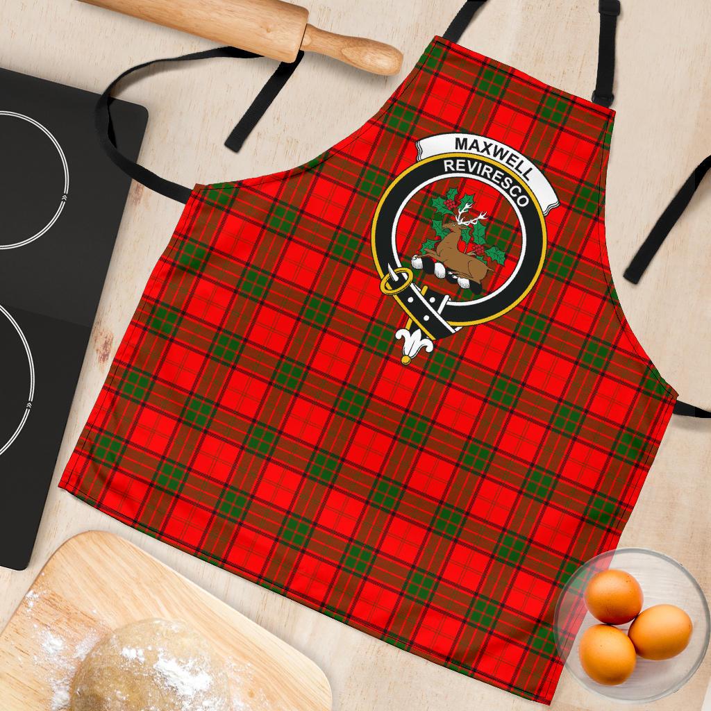 Maxwell Modern Tartan Clan Crest Apron