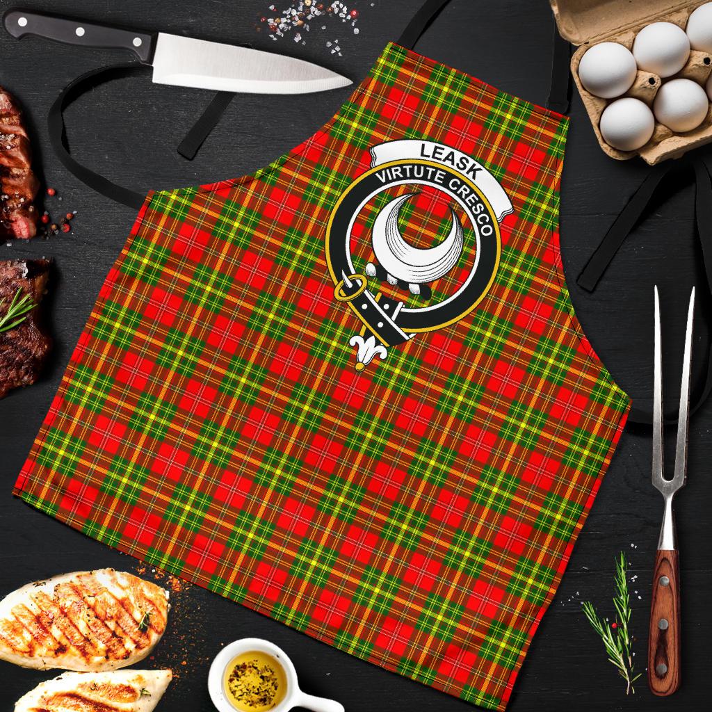 Leask Tartan Clan Crest Apron