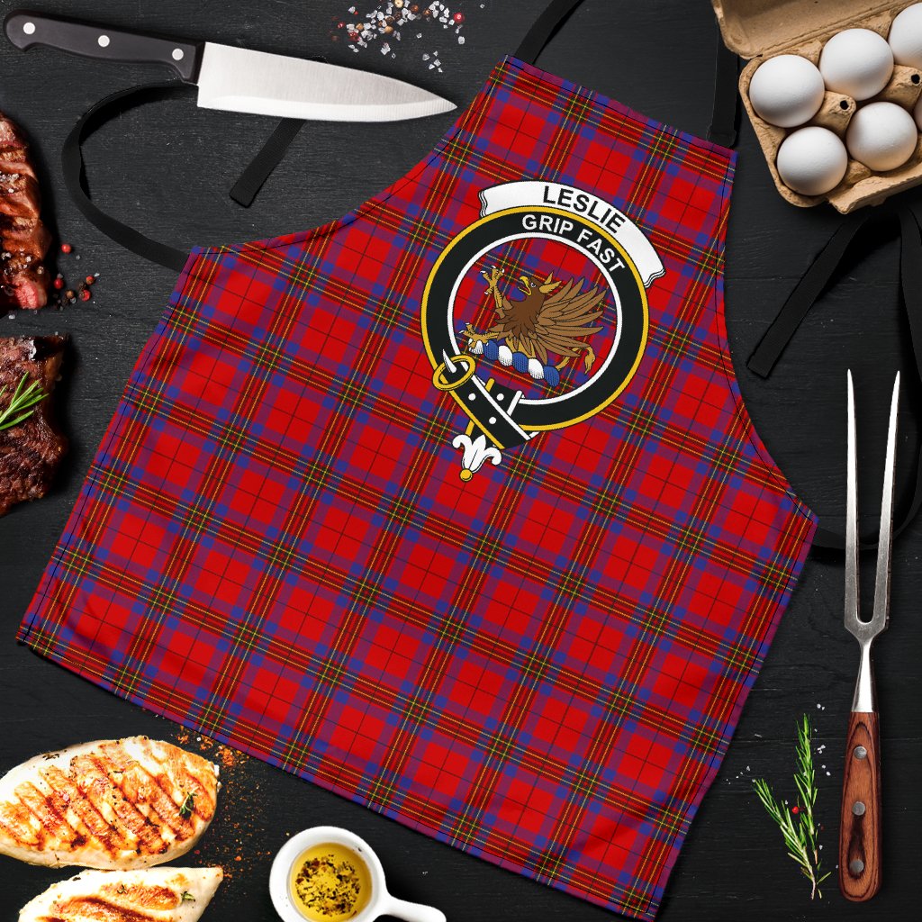 Leslie Modern Tartan Clan Crest Apron