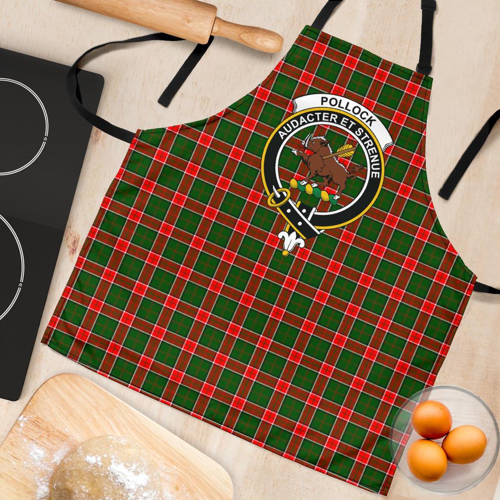 Pollock Modern Tartan Clan Crest Apron