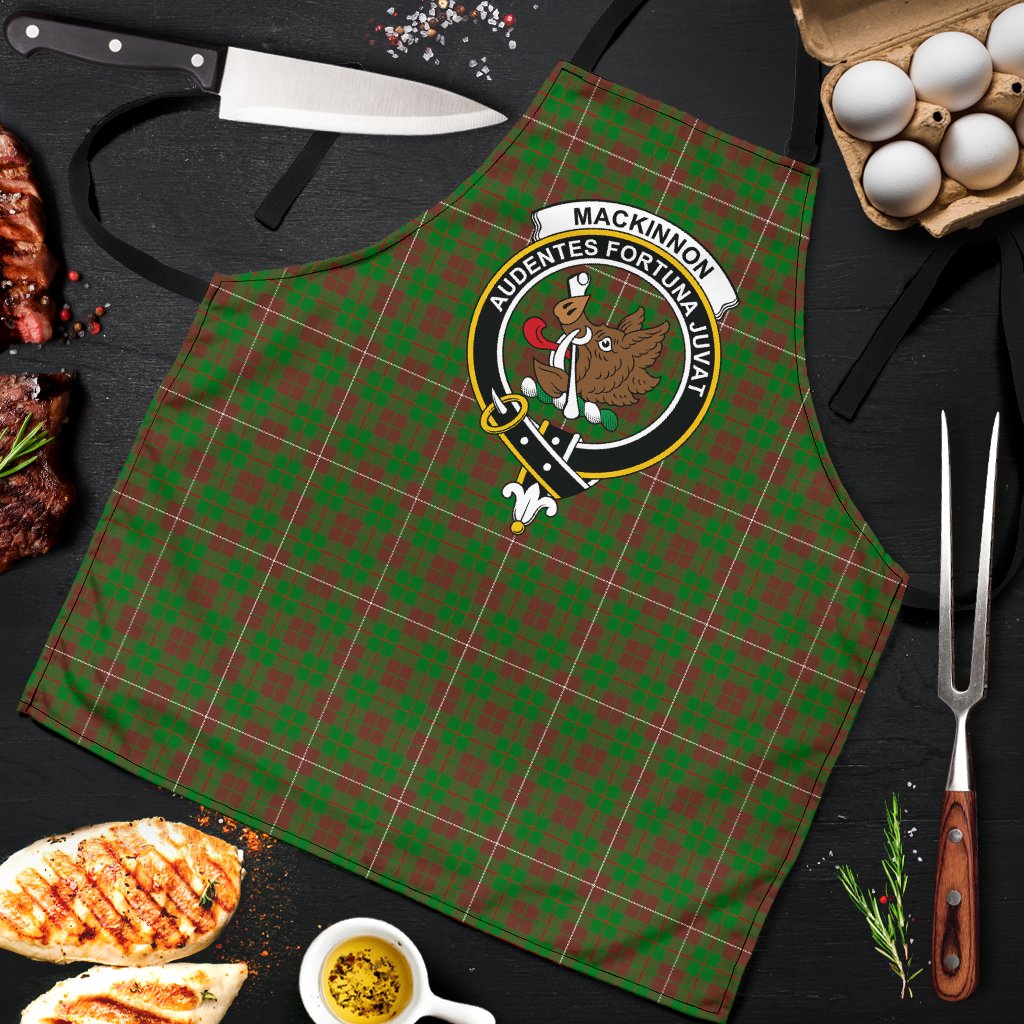 MacKinnon Hunting Modern Tartan Clan Crest Apron