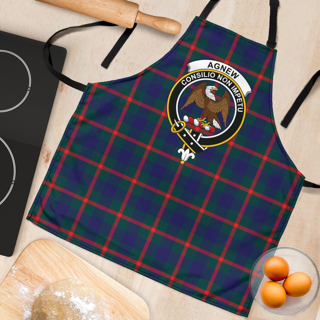 Agnew Modern Tartan Clan Crest Apron