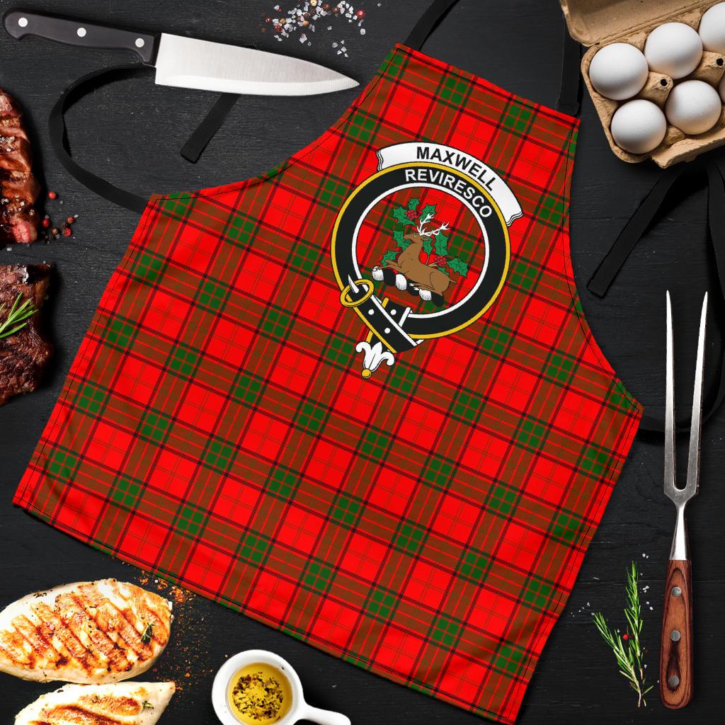 Maxwell Modern Tartan Clan Crest Apron