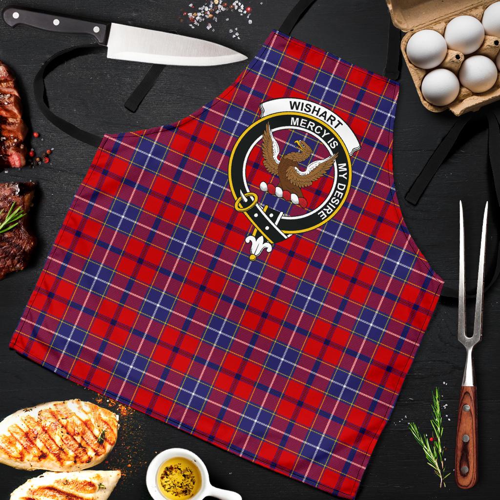 Wishart Dress Tartan Clan Crest Apron