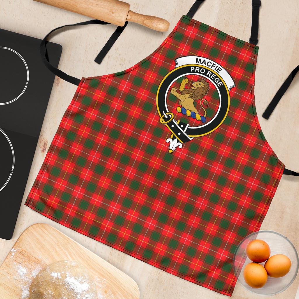 MacFie Tartan Clan Crest Apron