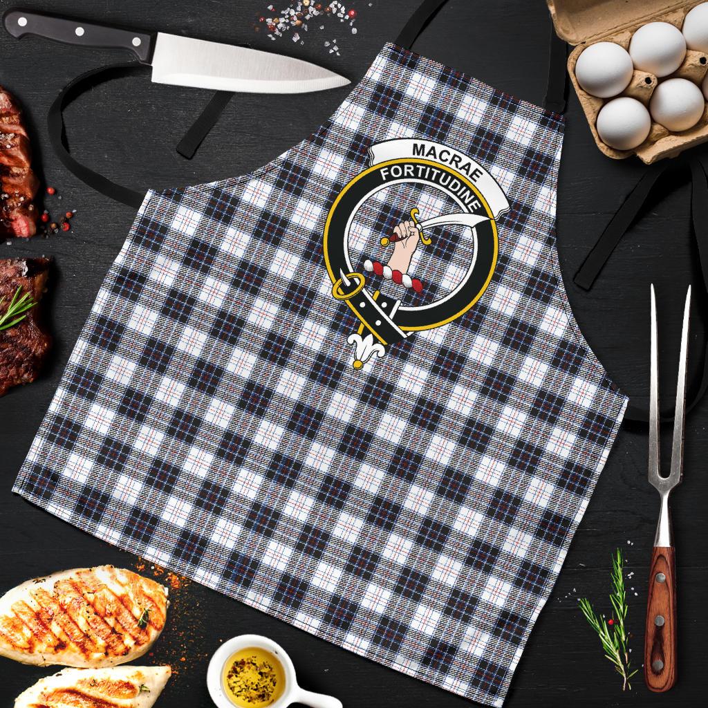 MacRae Dress Modern Tartan Clan Crest Apron