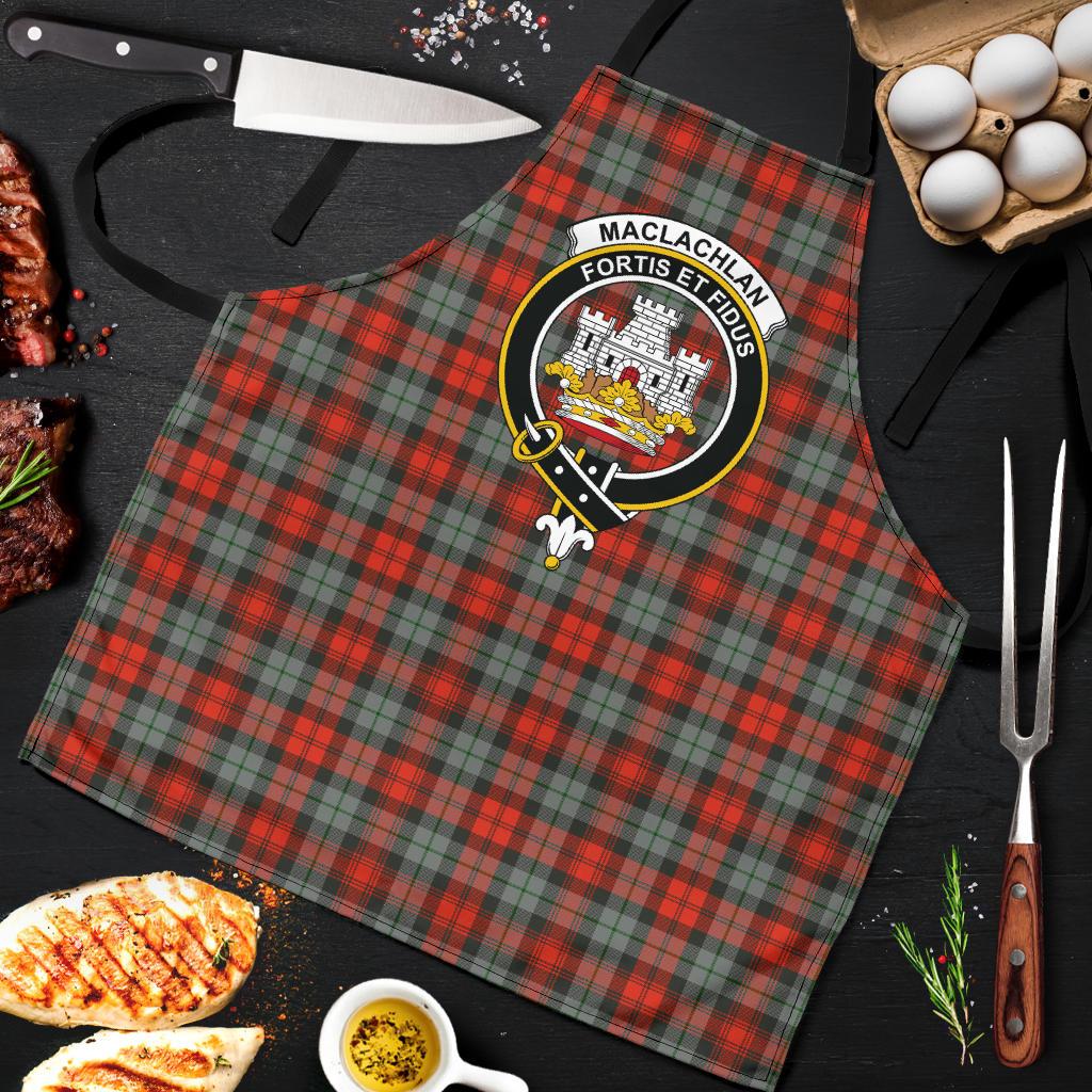 MacLachlan Weathered Tartan Clan Crest Apron