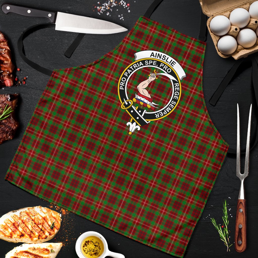 Ainslie Tartan Clan Crest Apron