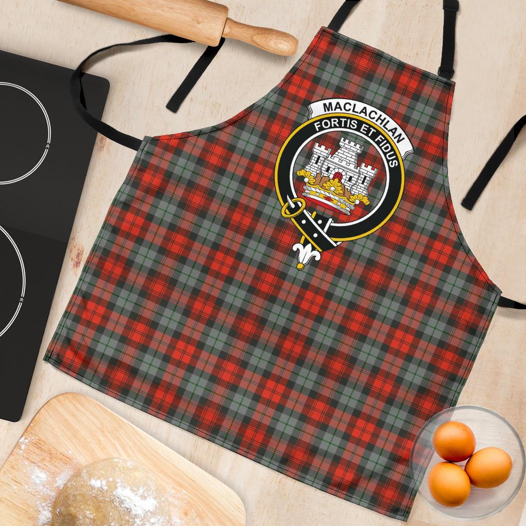 MacLachlan Weathered Tartan Clan Crest Apron