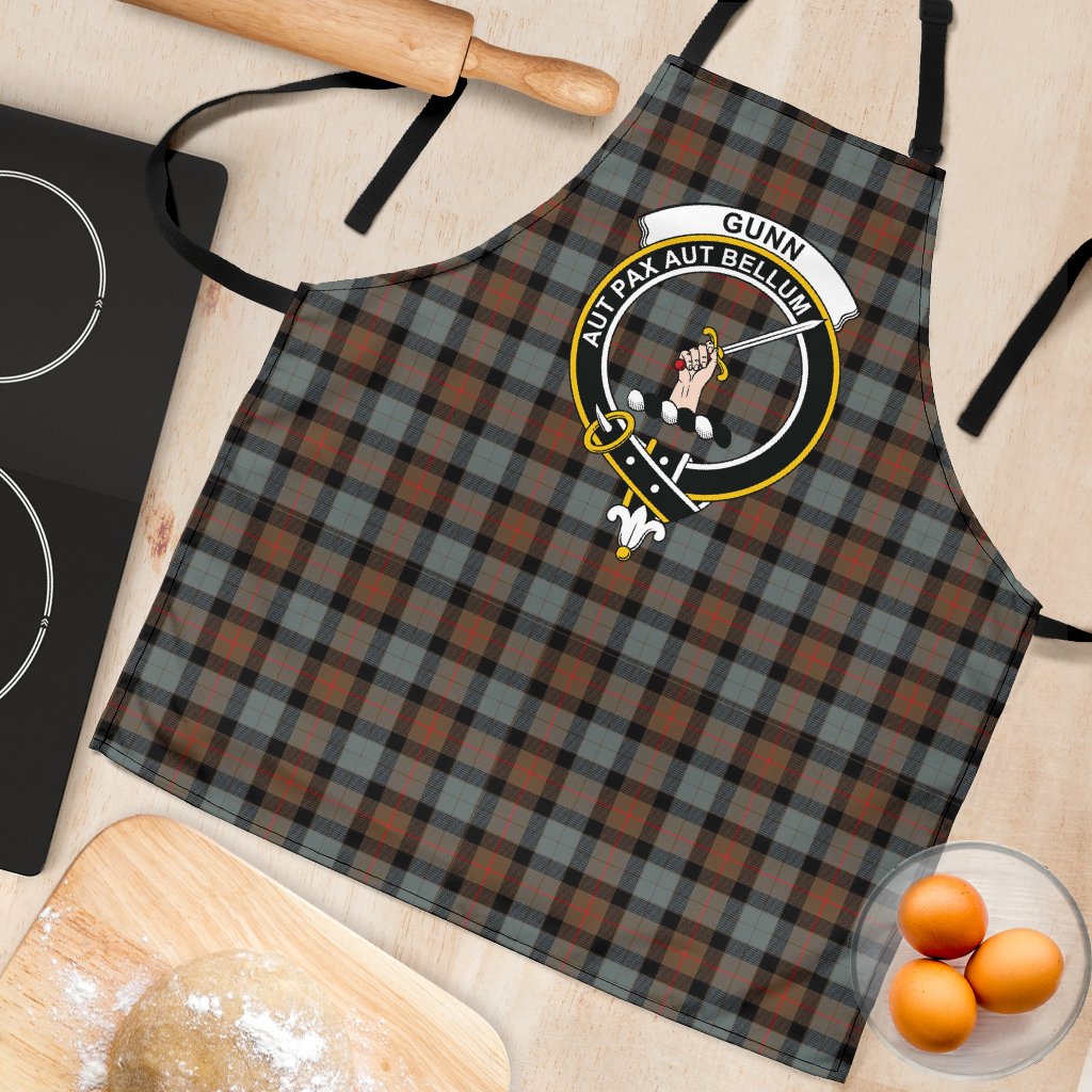 Gunn Weathered Tartan Clan Crest Apron