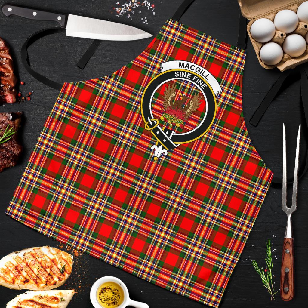 MacGill Modern Tartan Clan Crest Apron