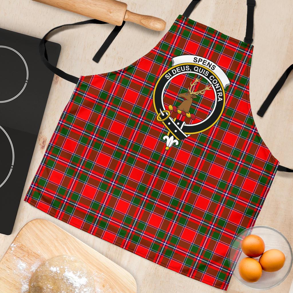 Spens Modern Tartan Clan Crest Apron