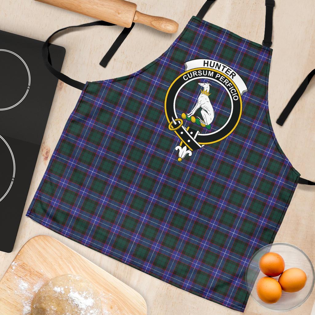 Hunter Modern Tartan Clan Crest Apron