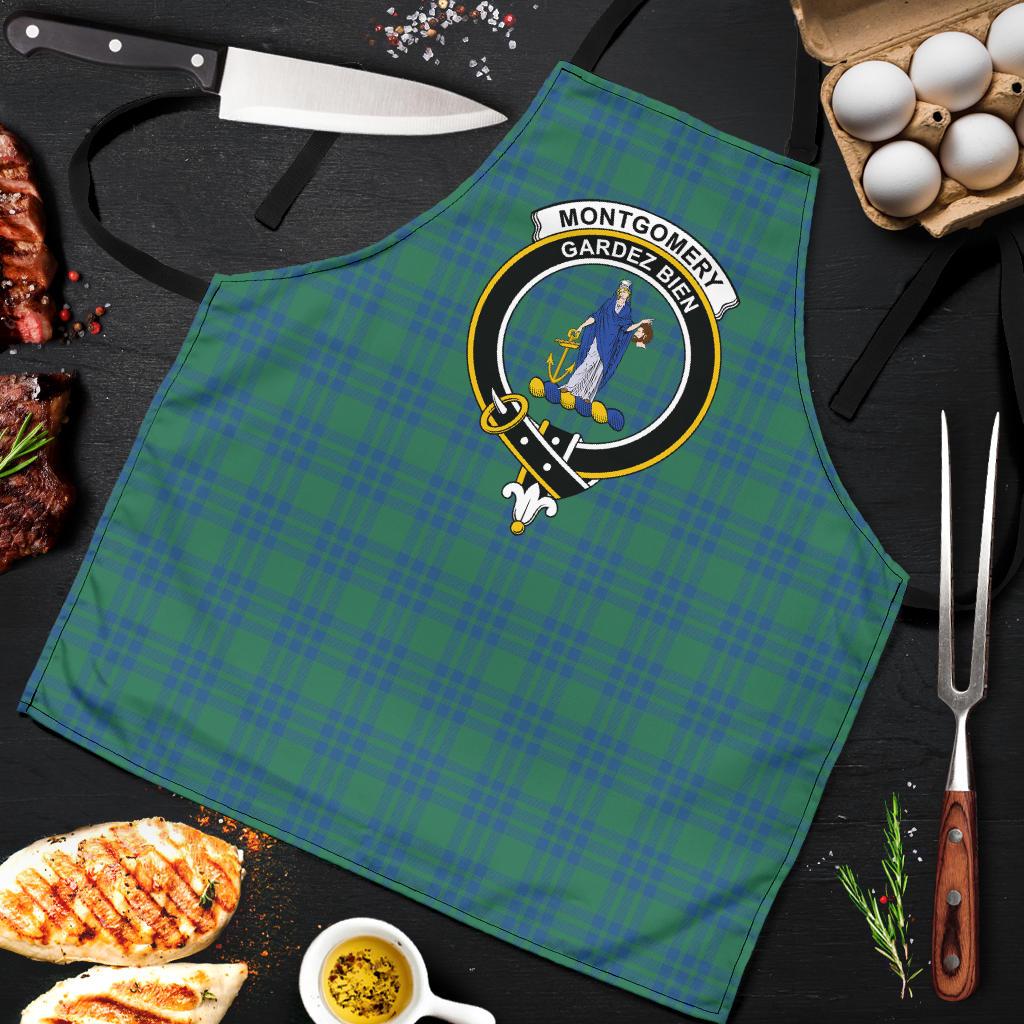 Montgomery Ancient Tartan Clan Crest Apron