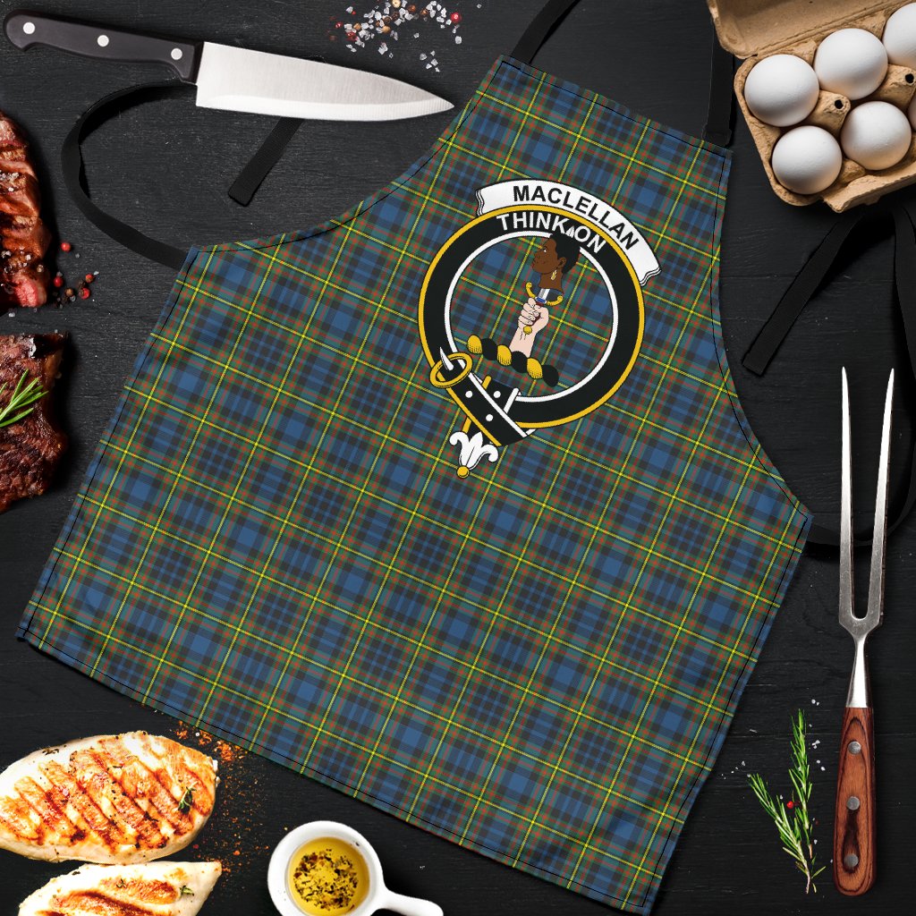 MacLellan Ancient Tartan Clan Crest Apron