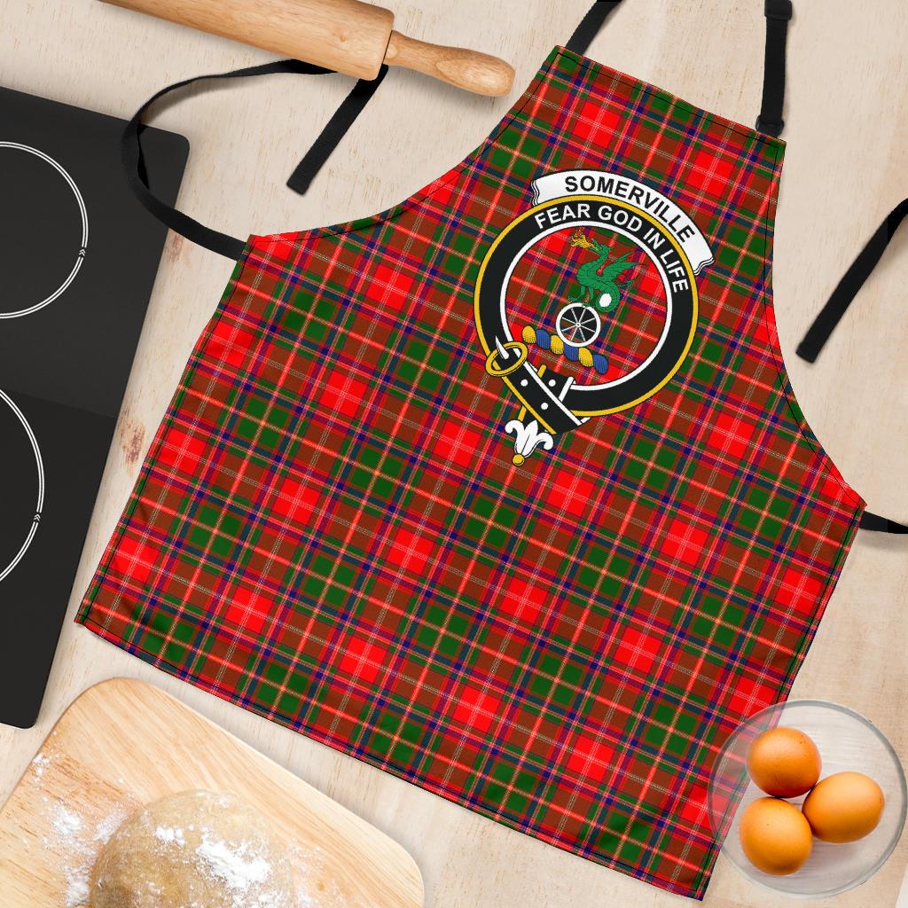 Somerville Modern Tartan Clan Crest Apron