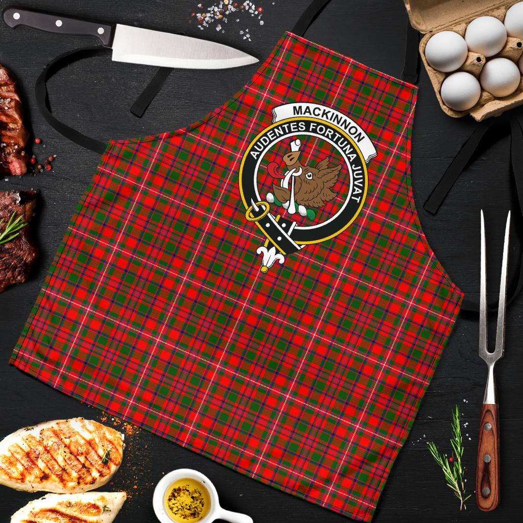 MacKinnon Modern Tartan Clan Crest Apron