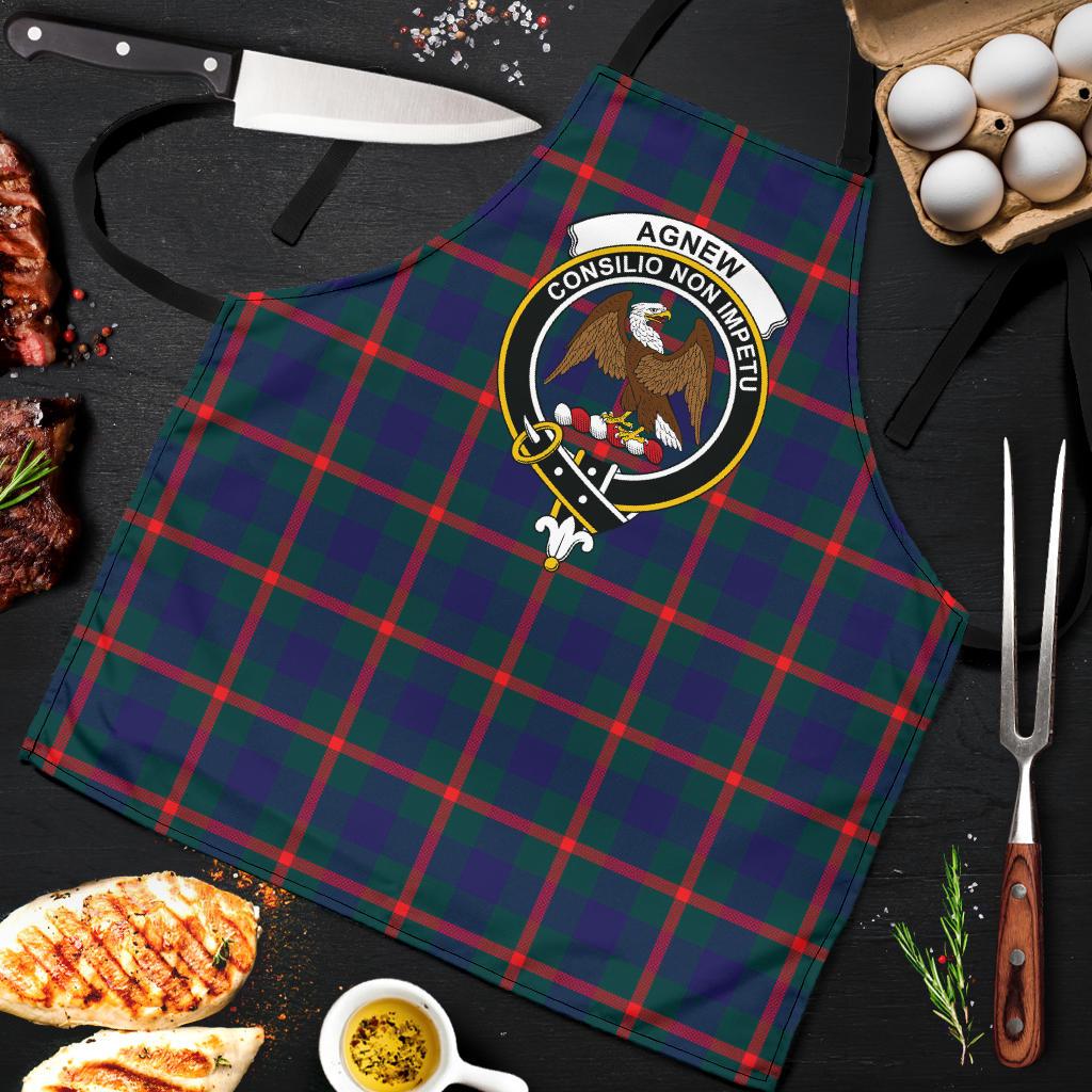 Agnew Modern Tartan Clan Crest Apron