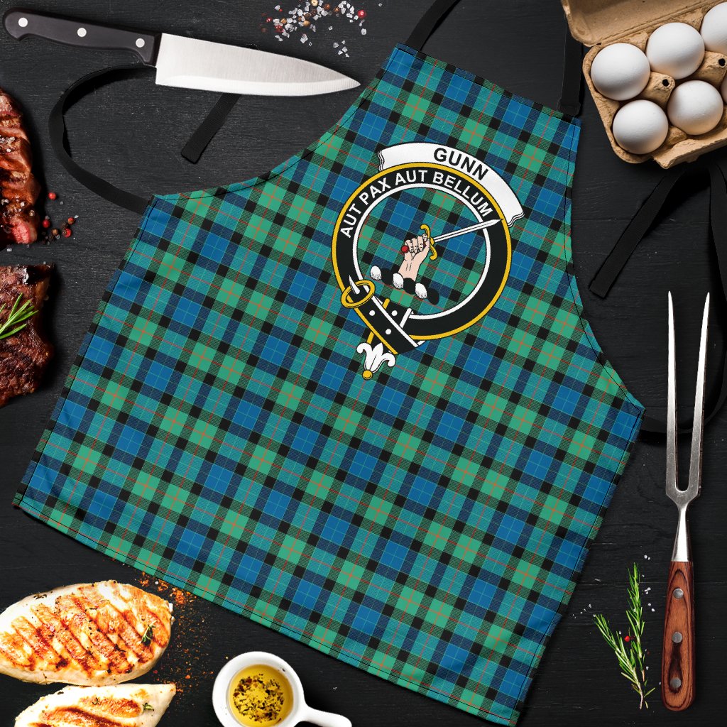 Gunn Ancient Tartan Clan Crest Apron