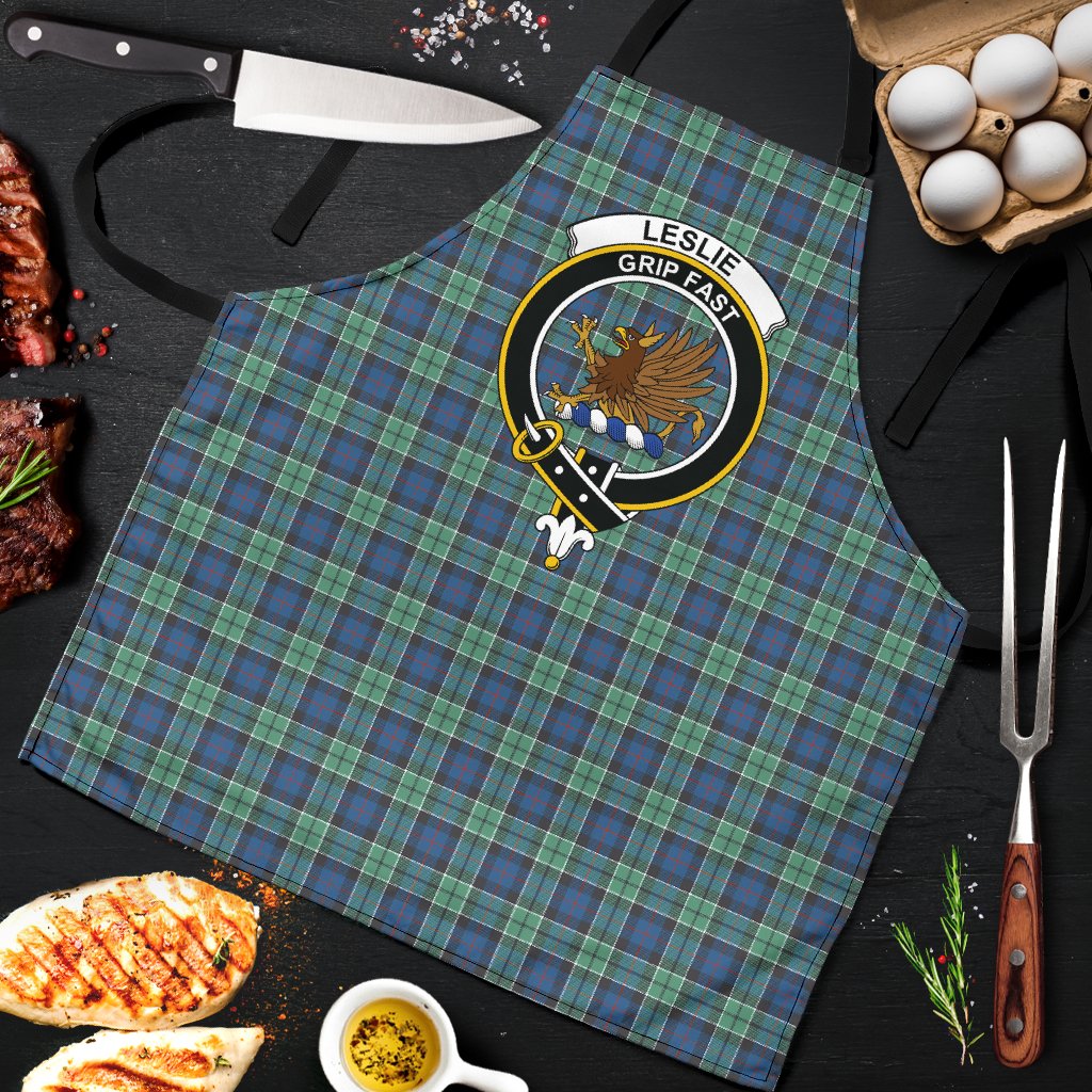 Leslie Hunting Ancient Tartan Clan Crest Apron