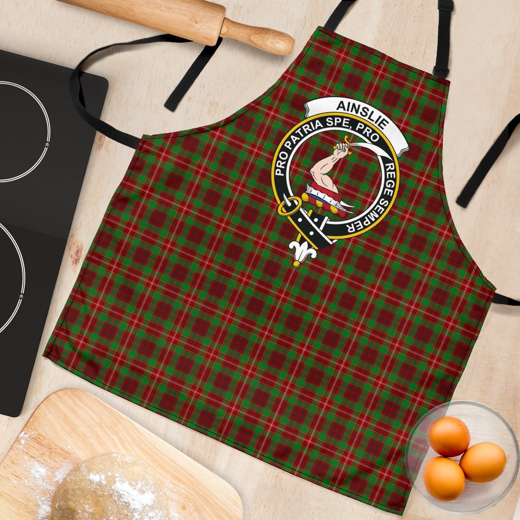 Ainslie Tartan Clan Crest Apron