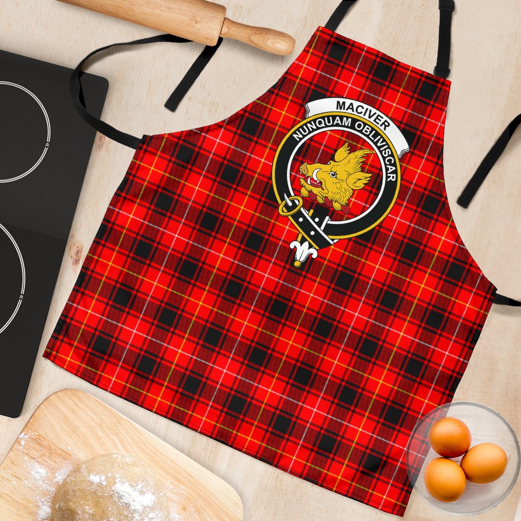 MacIver Modern Tartan Clan Crest Apron