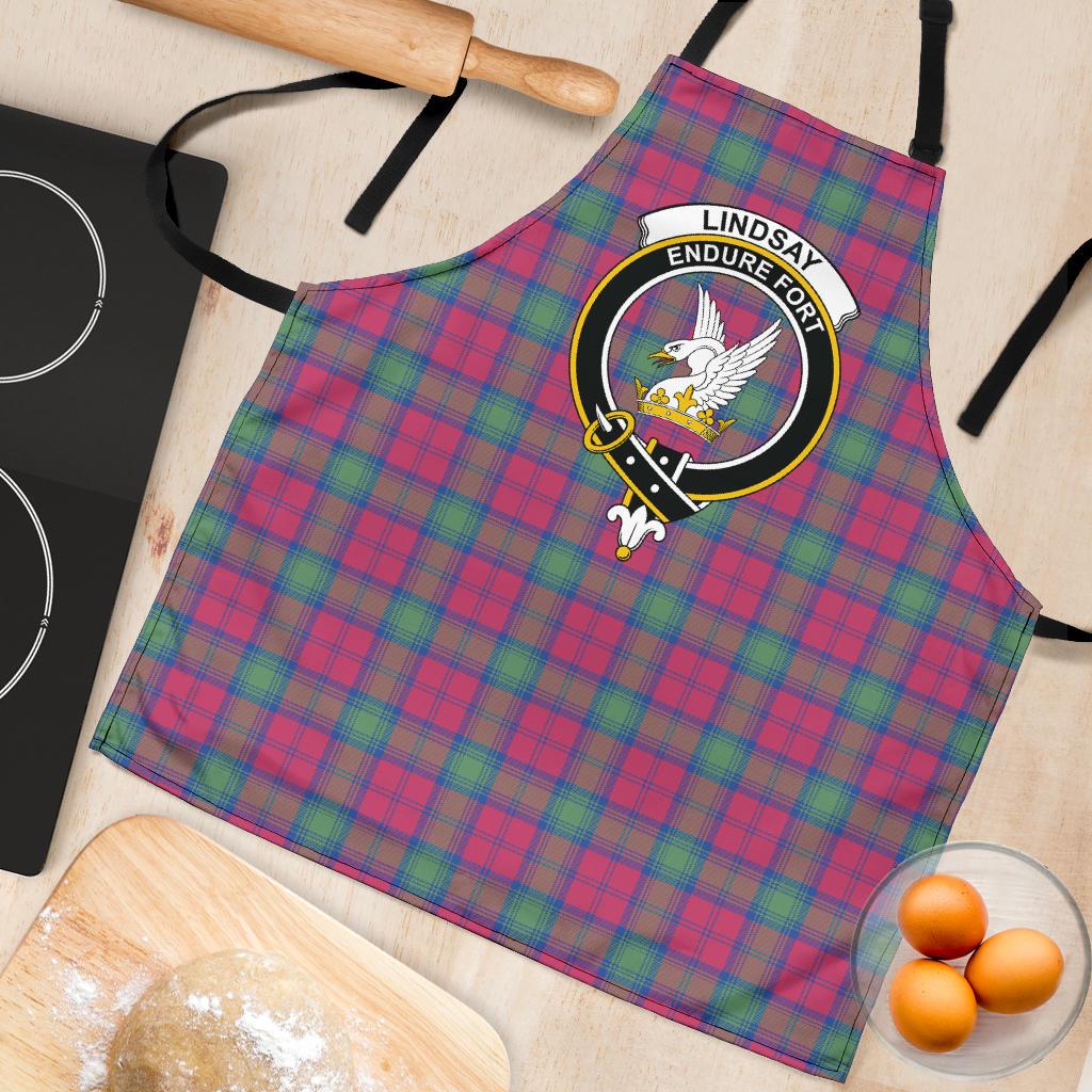 Lindsay Ancient Tartan Clan Crest Apron