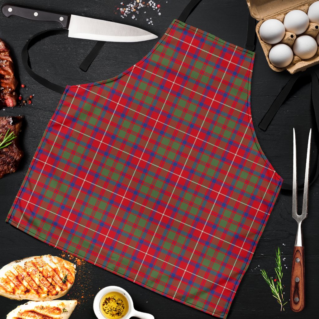 Shaw Red Modern Tartan Apron