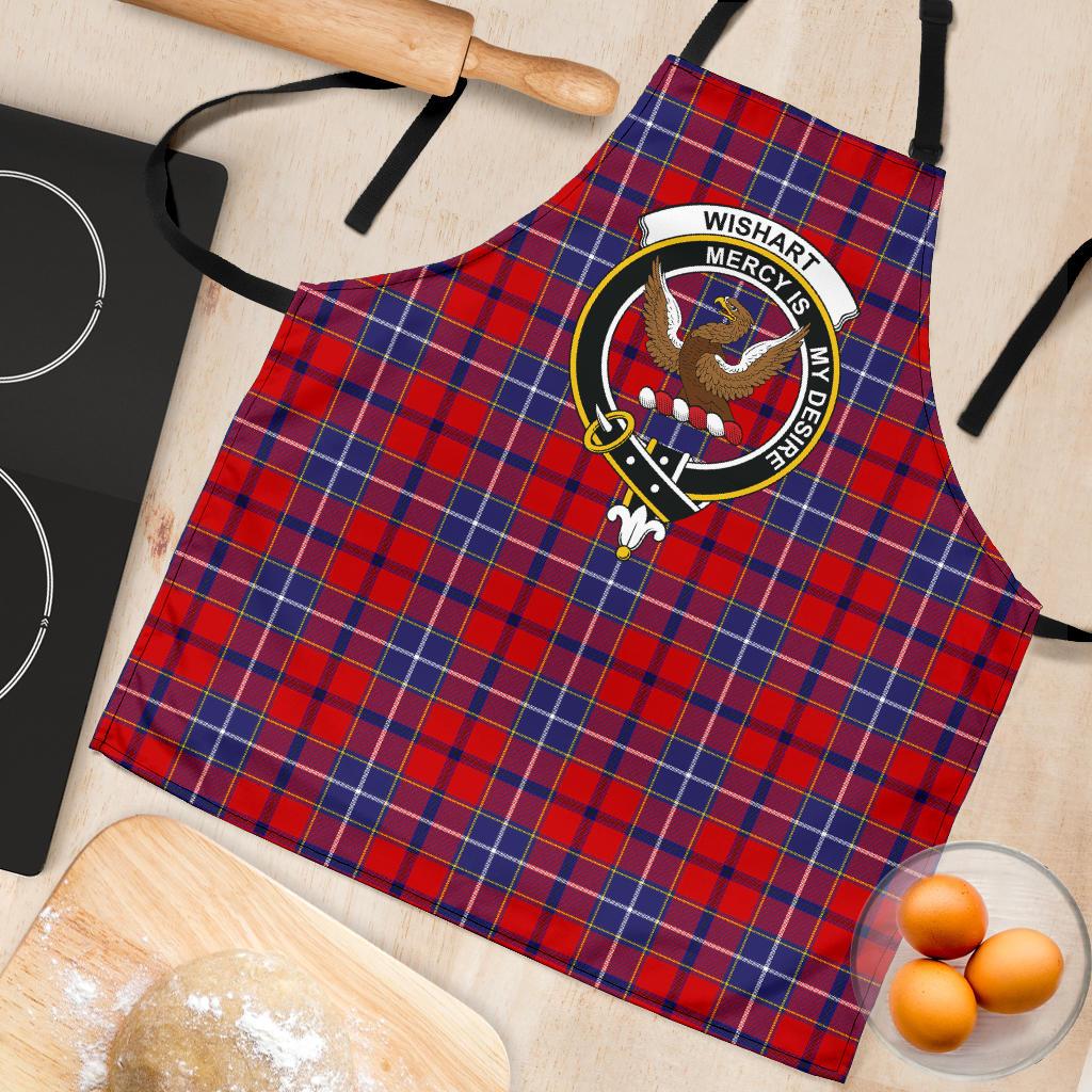 Wishart Dress Tartan Clan Crest Apron