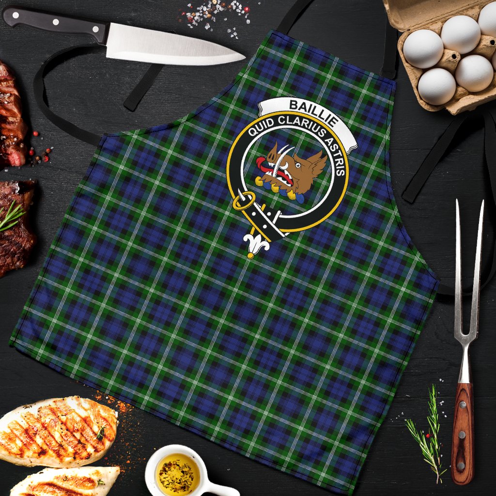 Baillie Modern Tartan Clan Crest Apron