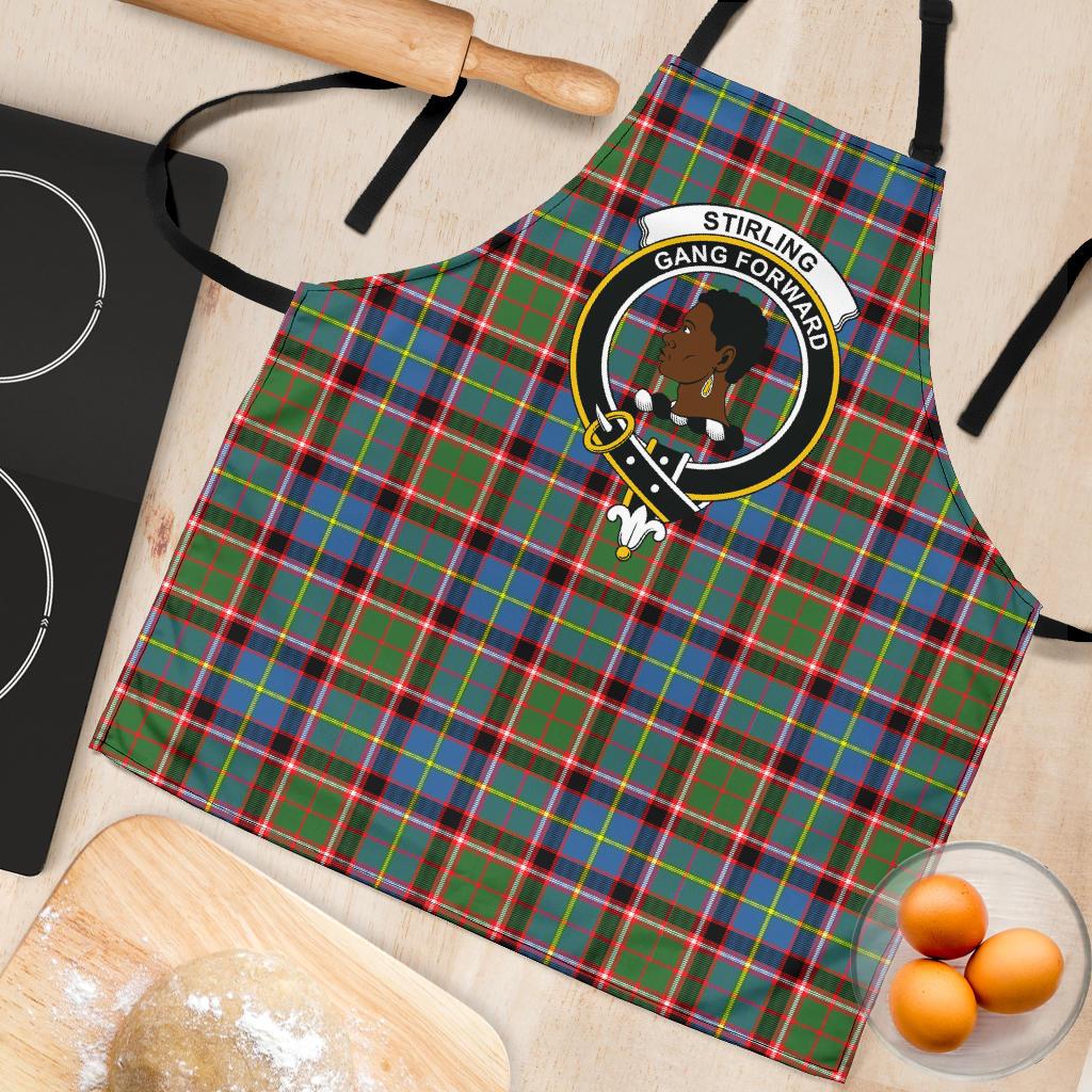 Stirling & Bannockburn District Tartan Clan Crest Apron