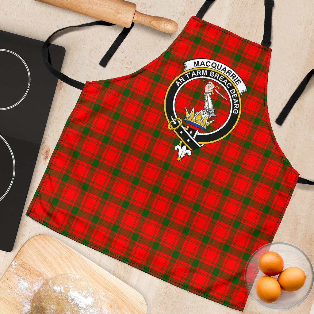 MacQuarrie Modern Tartan Clan Crest Apron