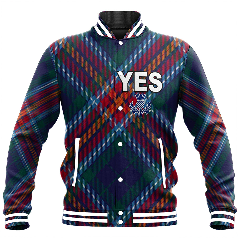 Scotland Tartan Yes Baseball Jacket | Celticprime.com