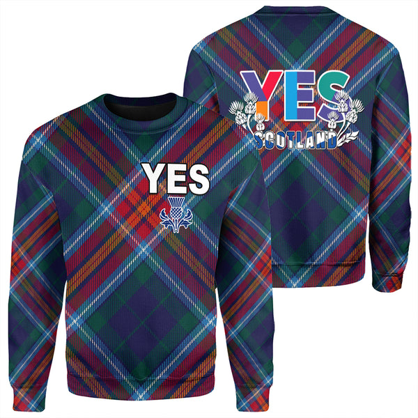 Scotland Tartan Yes Sweatshirt | Celticprime.com