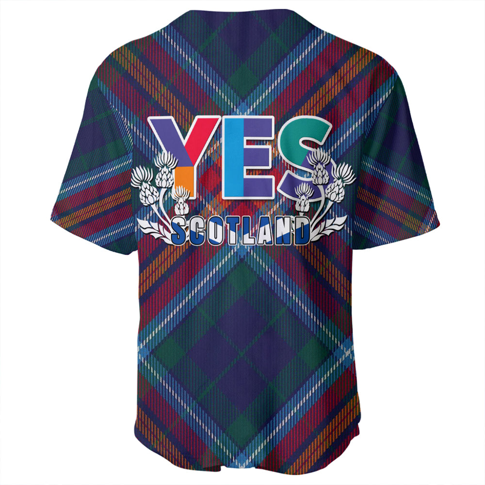 Scotland Tartan Yes Baseball Jersey 