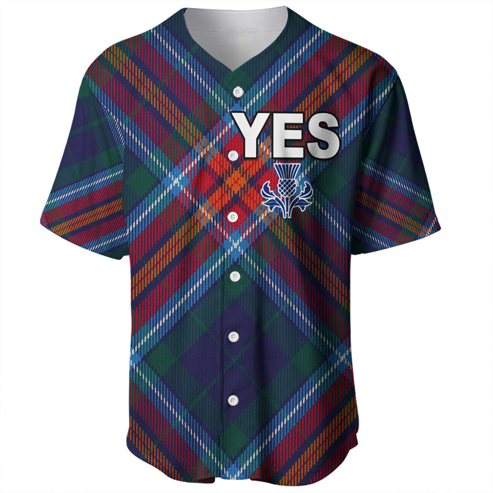 Scotland Tartan Yes Baseball Jersey 