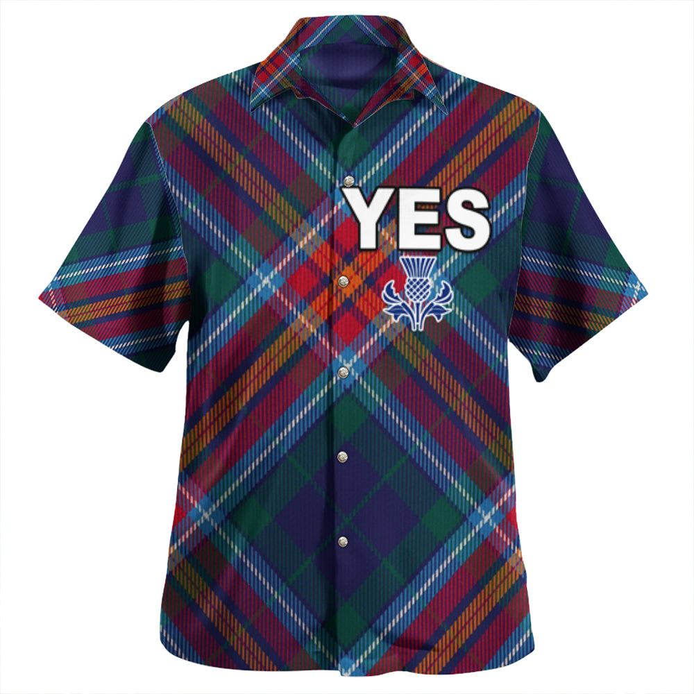 Scotland Tartan Yes Beach Shirt