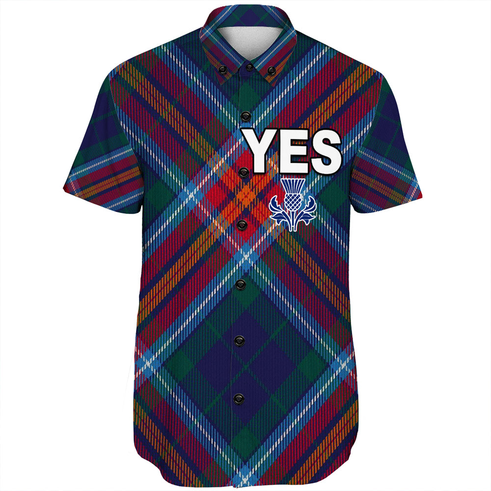 Scotland Tartan Yes Short Sleeve Shirt 