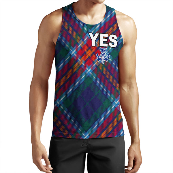 Scotland Tartan Yes Tank Top | Celticprime.com