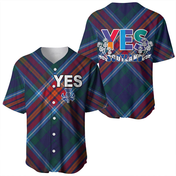 Scotland Tartan Yes Baseball Jersey | Celticprime.com