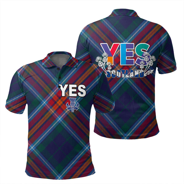 Scotland Tartan Yes Polo Shirt | Celticprime.com