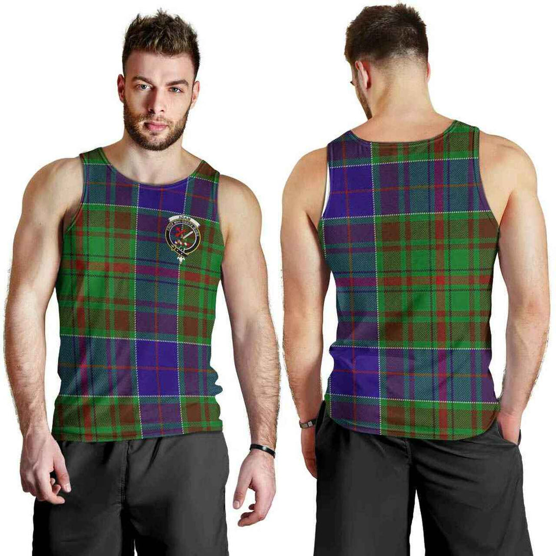 Adam Tartan Classic Crest Men Tank Top