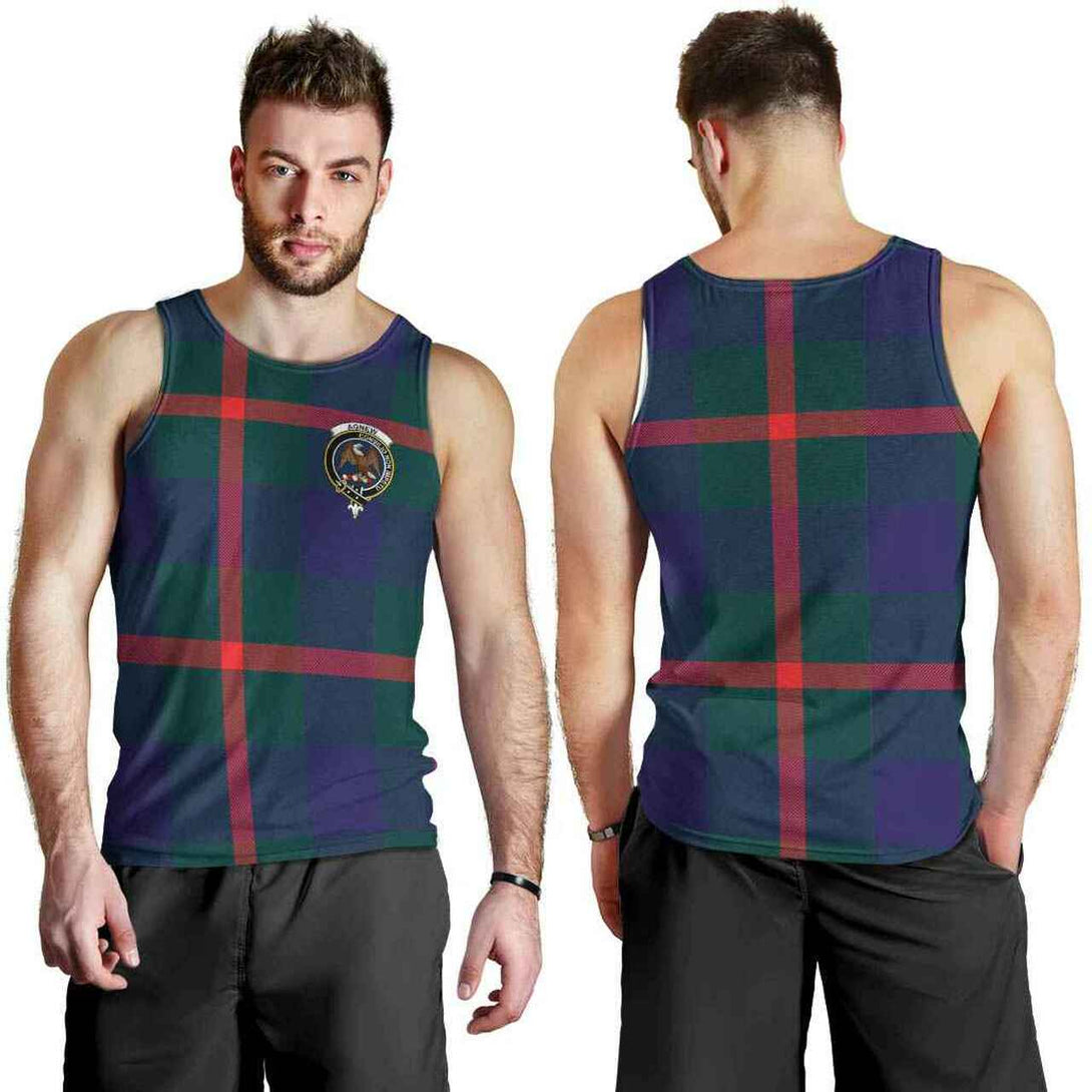 Agnew Tartan Classic Crest Men Tank Top