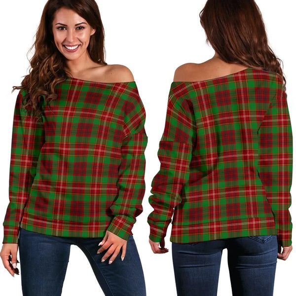 Ainslie Tartan Classic Women Off Shoulder Sweatshirt