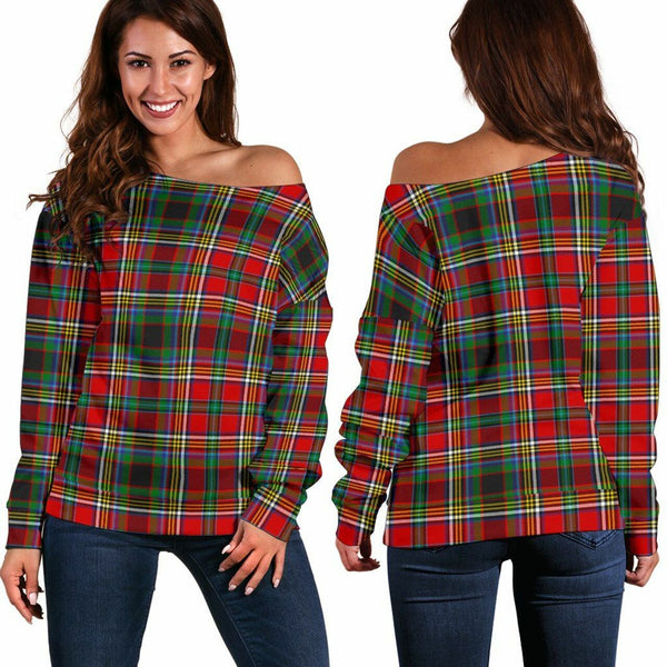 Anderson of Arbrake Tartan Classic Women Off Shoulder Sweatshirt