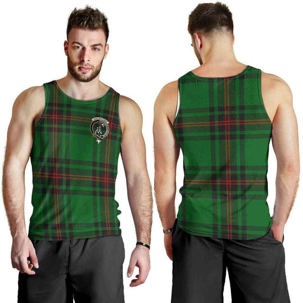 Anstruther Tartan Classic Crest Men Tank Top