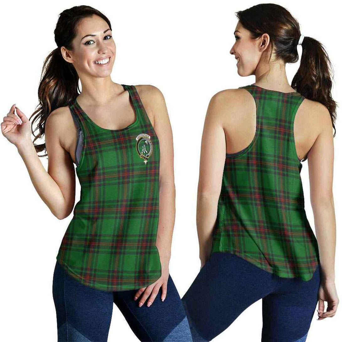 Anstruther Tartan Classic Crest Women Racerback Tank