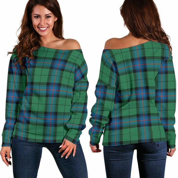 Armstrong Ancient Tartan Classic Women Off Shoulder Sweatshirt