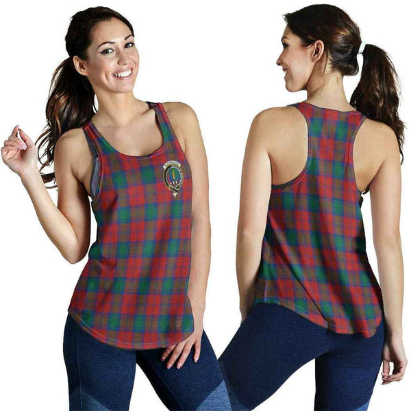 Auchinleck Tartan Classic Crest Women Racerback Tank